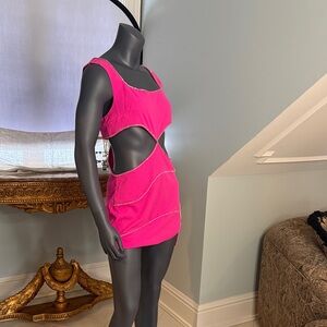 SHEIN Pink Cutout Chemise